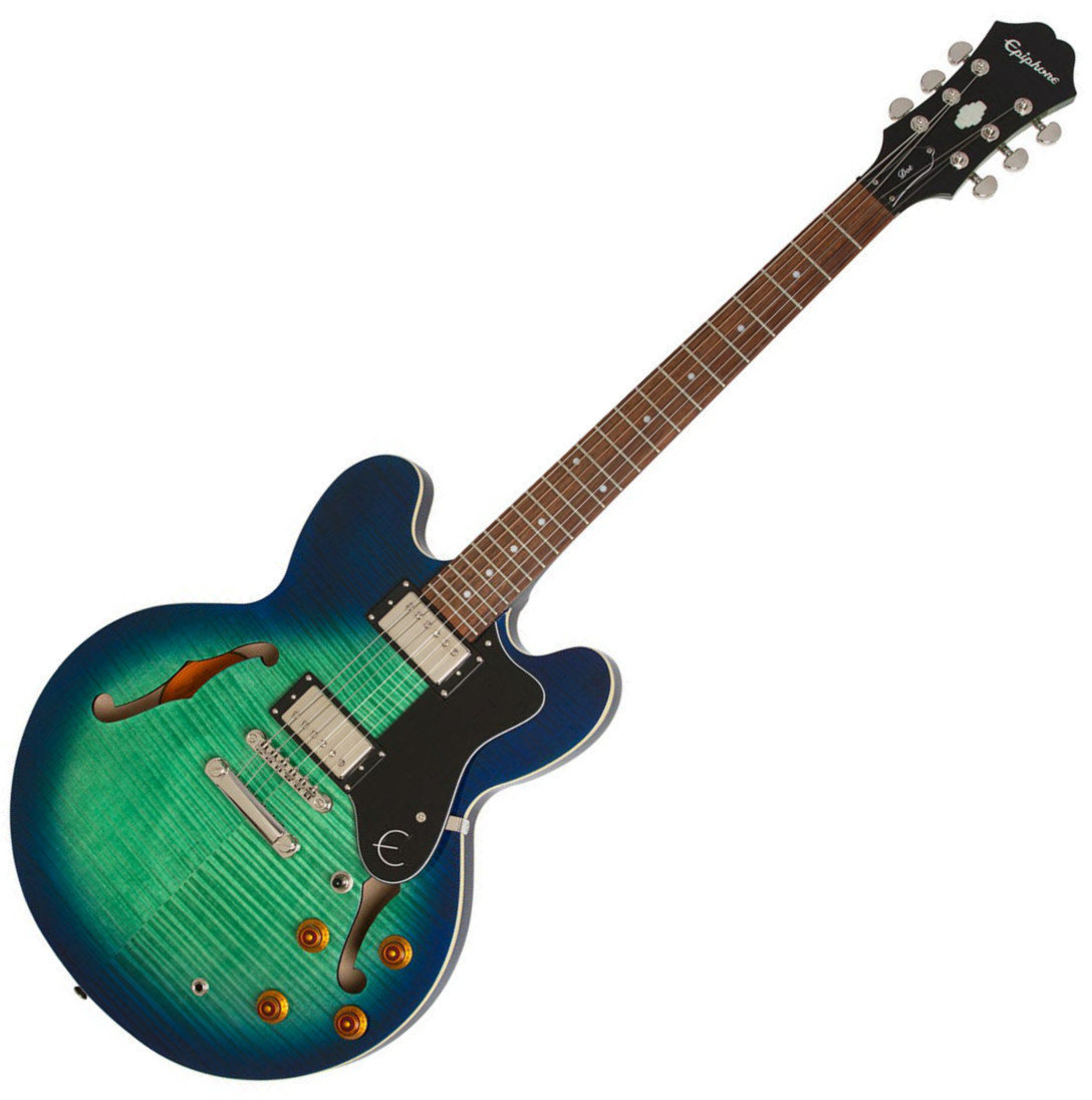Guitare semi-acoustique Epiphone Dot Deluxe Aquamarine