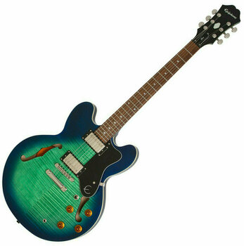 Guitarra semi-acústica Epiphone Dot Deluxe Aquamarine - 1