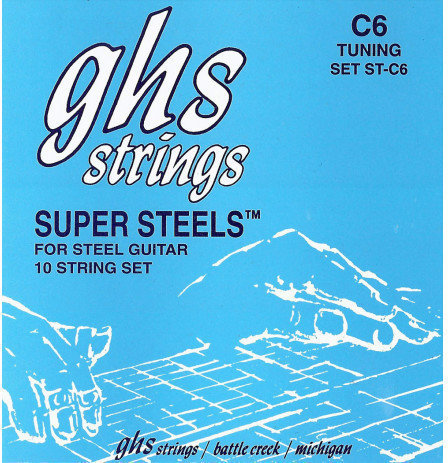 Struny pro kytaru GHS Pedal Steel Super Steels C6 015-070