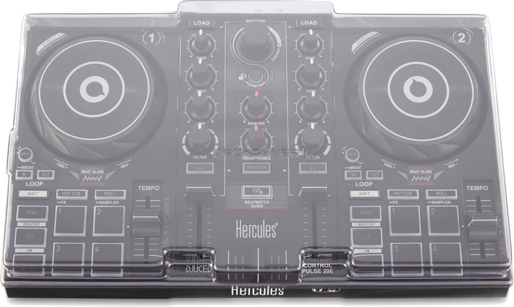 Schutzabdeckung für DJ-Controller Decksaver Hercules DJ Control Inpulse 200