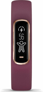 Zegarek smart Garmin vívosmart 4 Merlot/Rose Gold S/M