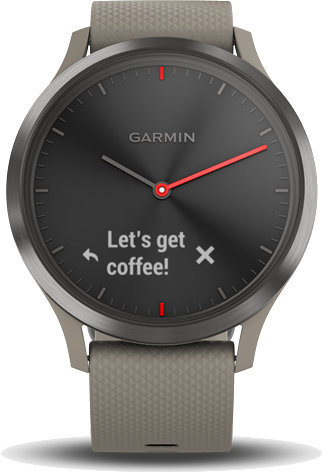 Zegarek smart Garmin vívomove HR Sport Black/Sandstone