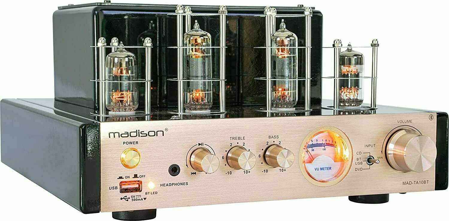 Amplificateur hi-fi intégré
 Madison MAD TA10BT Champagne