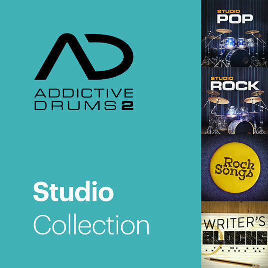 Software de estudio de instrumentos VST XLN Audio Addictive Drums 2: Studio Collection Software de estudio de instrumentos VST (Producto digital)