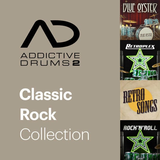 Logiciel de studio Instruments virtuels XLN Audio Addictive Drums 2: Classic Rock Collection (Produit numérique)