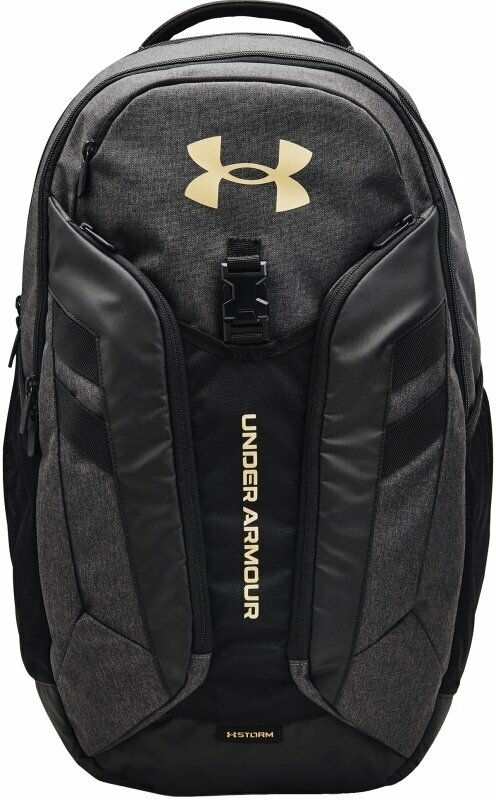 Lifestyle Backpack / Bag Under Armour UA Hustle Pro Black Medium Heather/Black/Metallic Gold 31,5 L Backpack