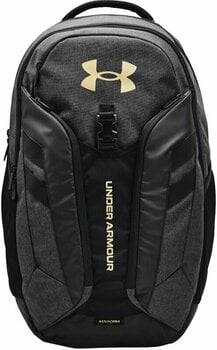 Lifestyle Backpack / Bag Under Armour UA Hustle Pro Black Medium Heather/Black/Metallic Gold 31,5 L Backpack - 1