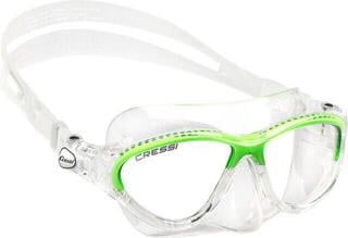 Tauchermaske Cressi Moon Clear/Lime Transparent Junior Tauchermaske