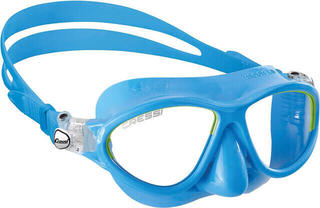 Tauchermaske Cressi Moon Light Blue/Lime Transparent Junior Tauchermaske