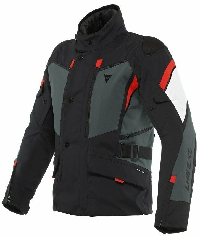 Tekstilna jakna Dainese Carve Master 3 Gore-Tex Black/Ebony/Lava Red 44 Tekstilna jakna