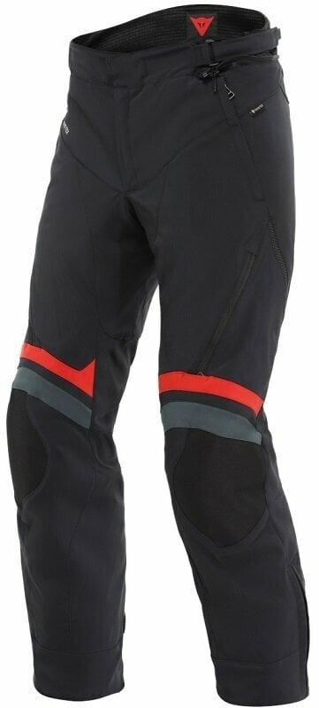 Pantalones de textil Dainese Carve Master 3 Gore-Tex Black/Lava Red 46 Regular Pantalones de textil
