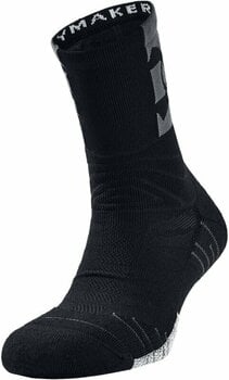 Fitness Socks Under Armour UA Playmaker Mid Crew Black/Pitch Gray/Black XL Fitness Socks - 1