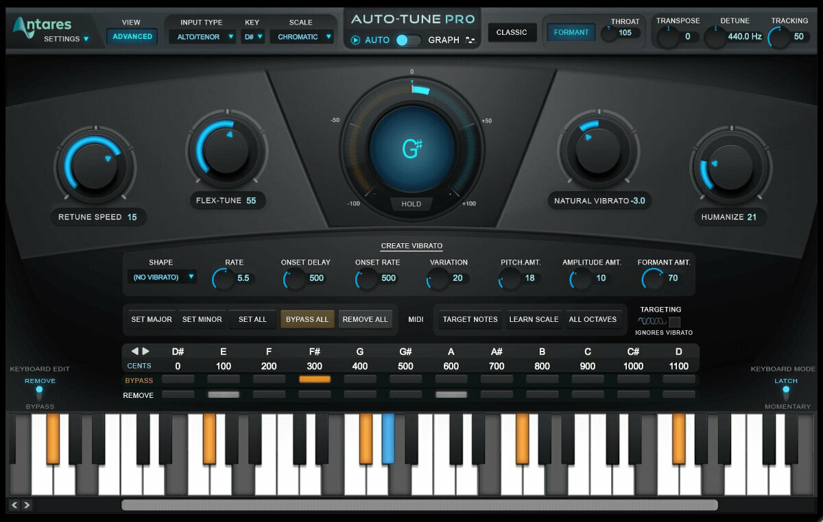 Procesador de efectos de complemento de software Antares Auto-Tune Vocal Studio (Producto digital)