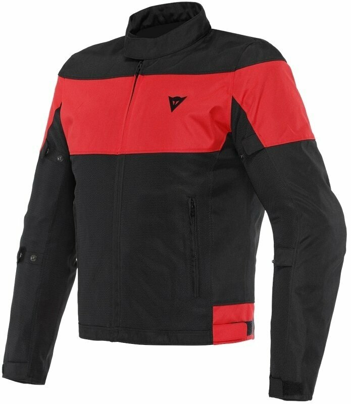 Textiljacke Dainese Elettrica Air Black/Black/Lava Red 44 Textiljacke