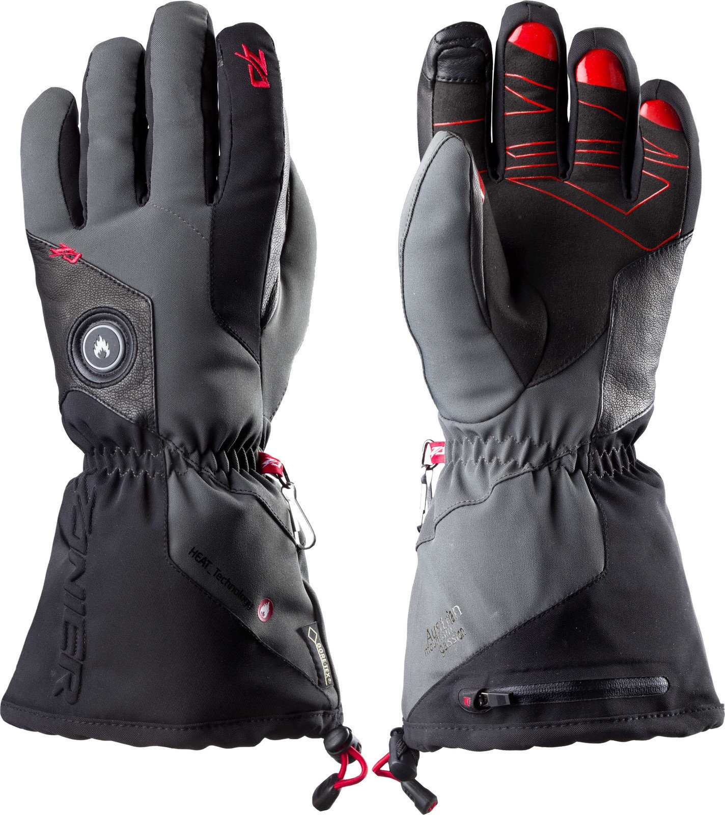 Ski Gloves Zanier Aviator.GTX Black S