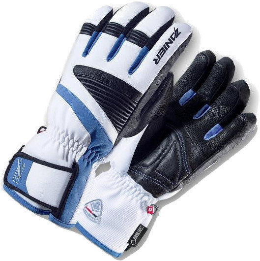 Ski Gloves Zanier Jerzens.GTX White-Blue S