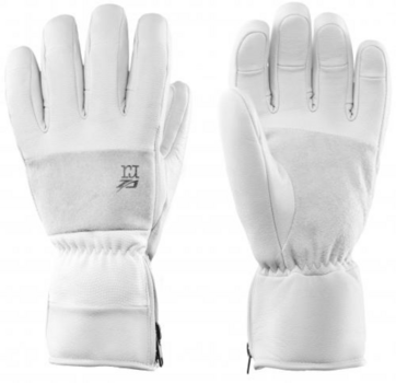 Lyžařské rukavice Zanier Prestige White 7,5 - 1