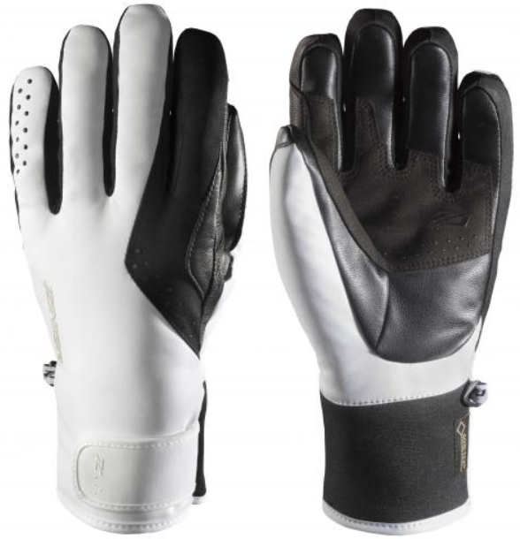 Lyžiarske rukavice Zanier Wagrain.GTX White/Black S Lyžiarske rukavice