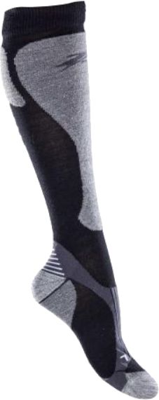 Ski-sokken Zanier 68003 Black-Grey M