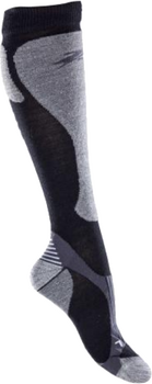 Ski Socks Zanier 68003 Black-Grey M - 1