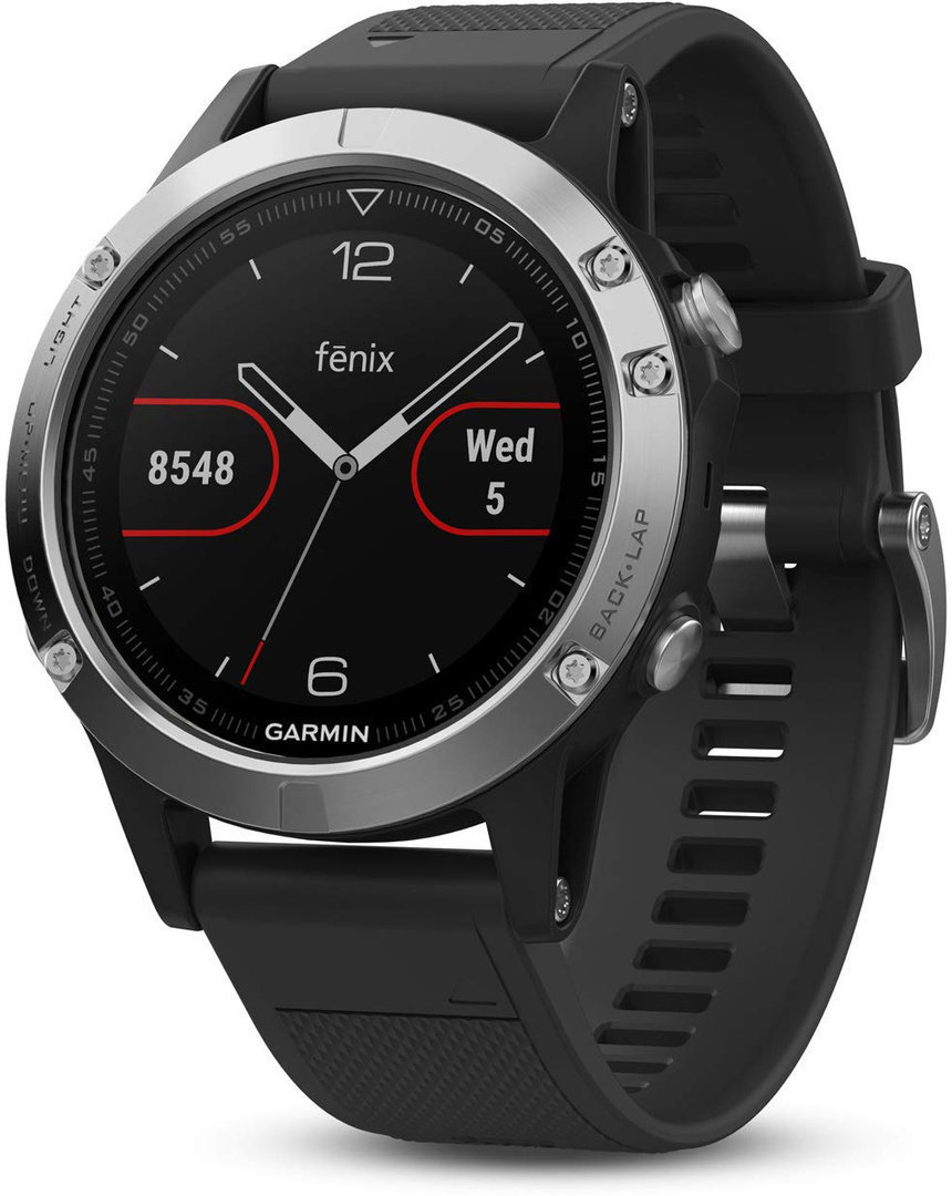 Smart hodinky Garmin fénix 5 Silver/Black
