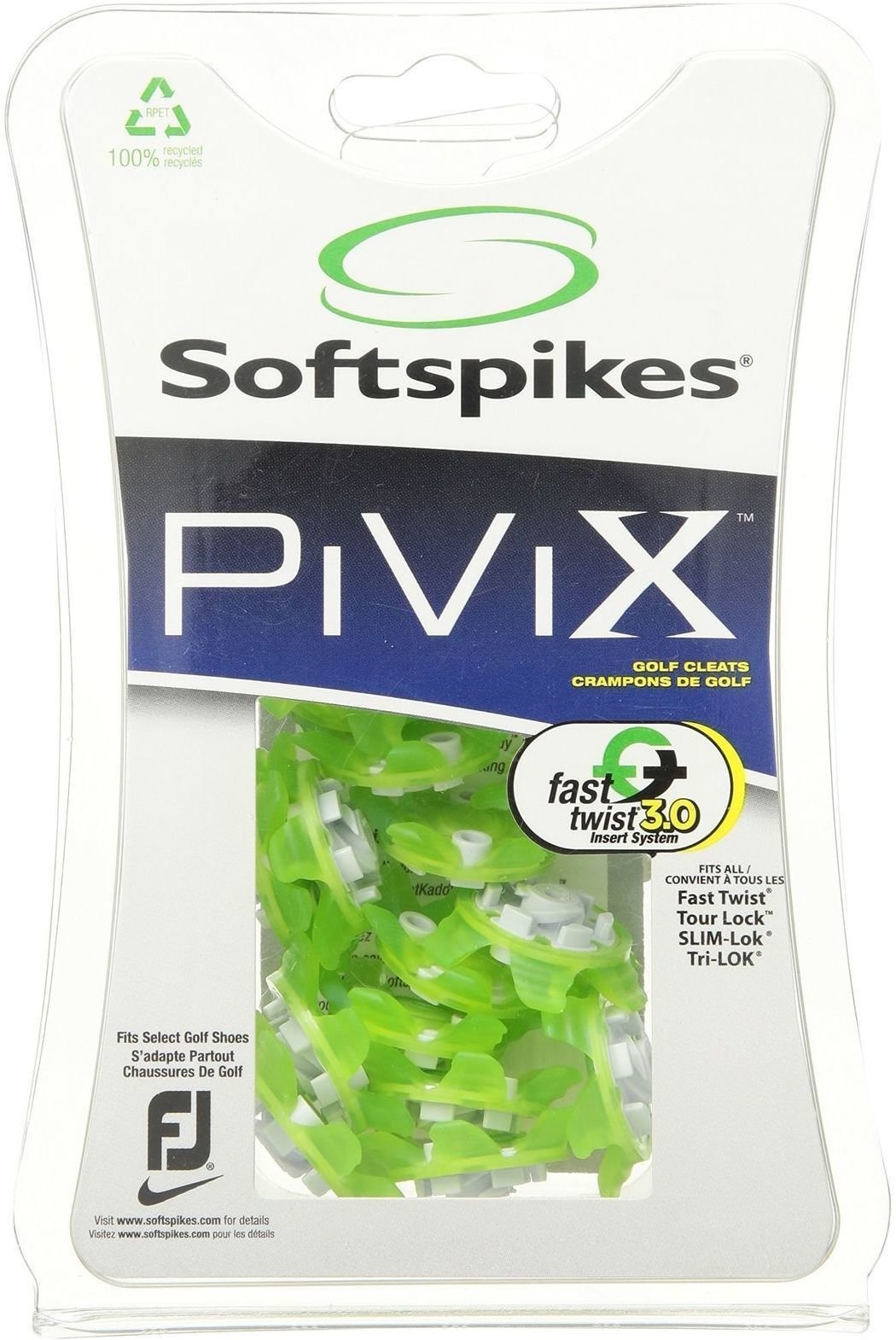 Příslušenství ke golfové obuvi Softspikes Pivix Fast Twist 3.0 Green