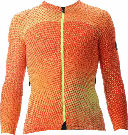 T-shirt/casaco com capuz para esqui UYN Cross Country Skiing Specter Outwear Orange Ginger L Casaco