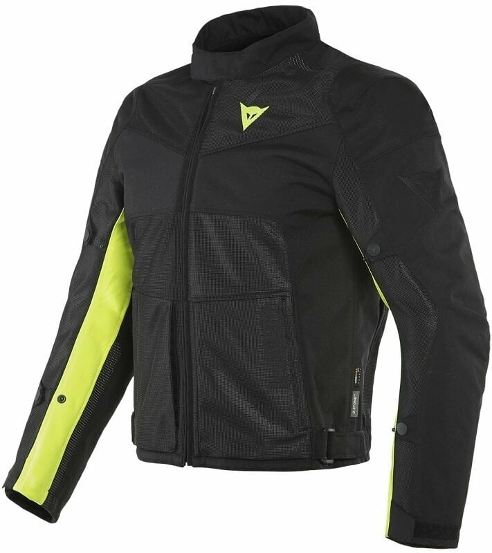 Textile Jacket Dainese Sauris 2 D-Dry Black/Black/Fluo Yellow 50 Textile Jacket