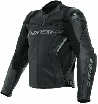 Kožená bunda Dainese Racing 4 Black/Black 44 Kožená bunda - 1