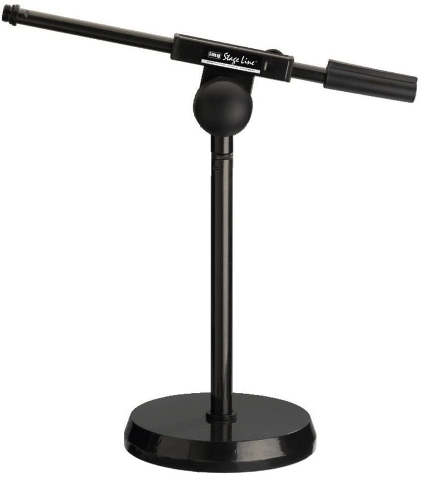 Soporte de micrófono de escritorio Monacor MS-100/SW Soporte de micrófono de escritorio