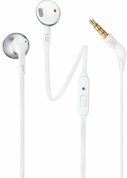 In-Ear Headphones JBL T205 White-Chrome - 1
