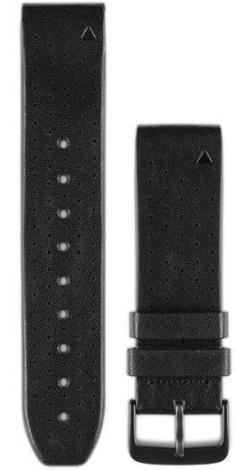 Remienok Garmin QuickFit 22 Watch Band Black Perforated Leather
