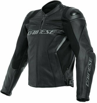 Leather Jacket Dainese Racing 4 Black/Black 64 Leather Jacket - 1