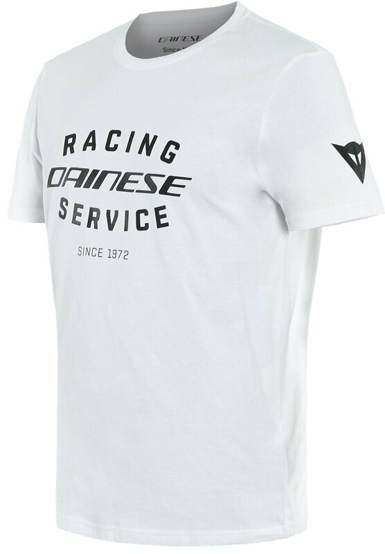 Свободно време Dainese Racing Service T-Shirt White/Black 2XL Тениска