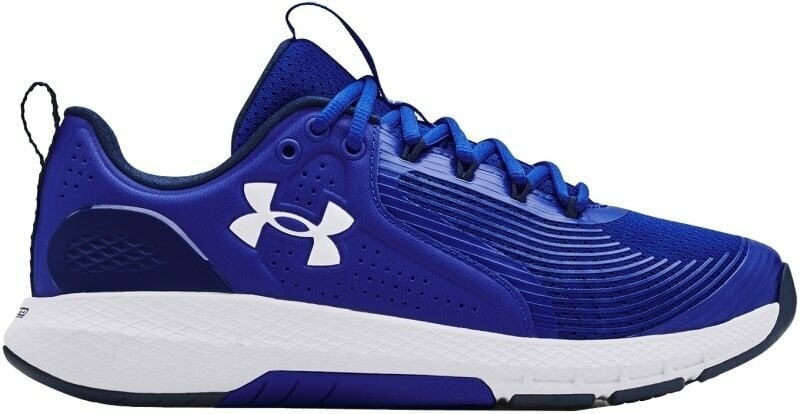 Fitness Shoes Under Armour Men's UA Charged Commit 3 Training Shoes Royal/White/White 10 Fitness Shoes