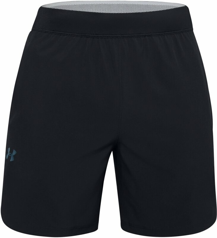 Fitness Trousers Under Armour UA Stretch Woven Black/Black/Metallic Solder M Fitness Trousers