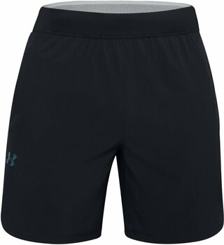 Fitness Trousers Under Armour UA Stretch Woven Black/Black/Metallic Solder M Fitness Trousers - 1