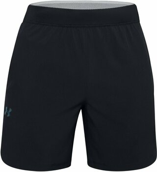 Fitness Παντελόνι Under Armour UA Stretch Woven Black/Black/Metallic Solder L Fitness Παντελόνι - 1