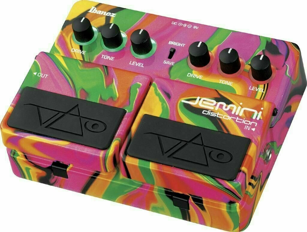 ギター Ibanez Jemini Distortion Steve vai Ibanez Jemini Steve Vai Signature Distortion Pedal - Muziker
