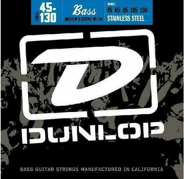 Saiten für 5-saitigen E-Bass, Saiten für 5-Saiter E-Bass Dunlop DBS 45130 - 1
