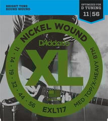 Cordes pour guitares électriques D'Addario EXL117 Cordes pour guitares électriques