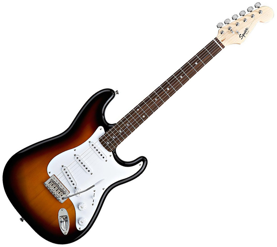 Electric guitar Fender Squier Bullet Stratocaster Tremolo RW Brown Sunburst