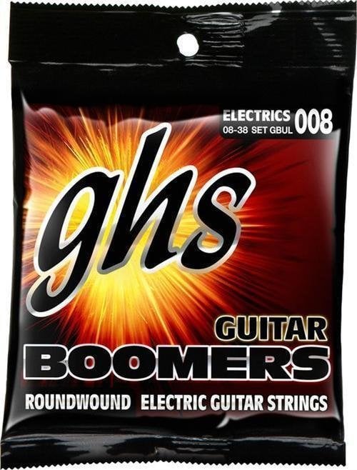 Cordas para guitarra elétrica Mi GHS Boomers Roundwound 8-38