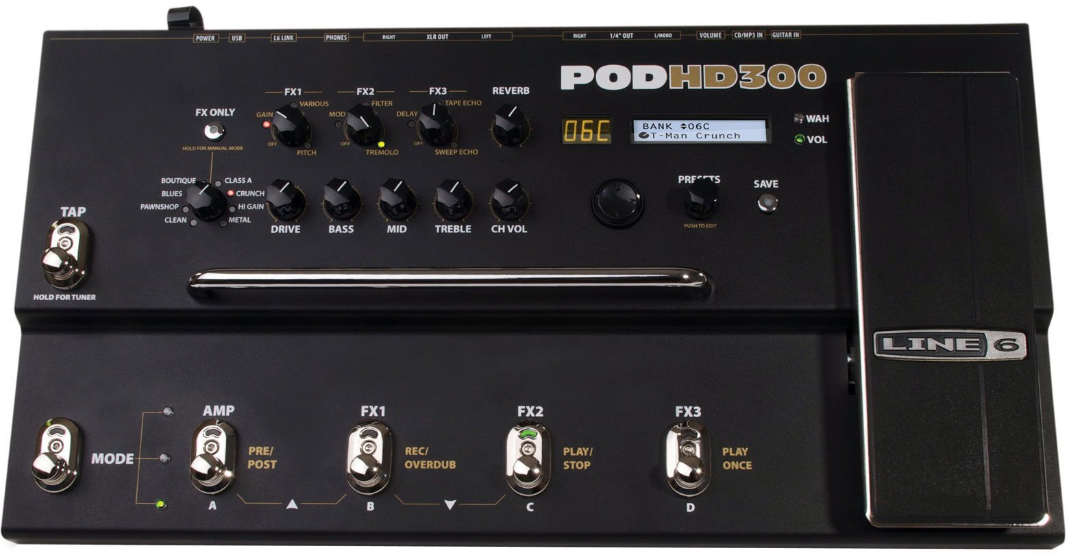 ギター LINE6 PODHD300 Restock Line 6 POD HD300 Guitar Multi-Effects Processor