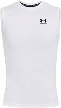 Fitness T-Shirt Under Armour UA HG Armour White/Black XL Fitness T-Shirt - 1