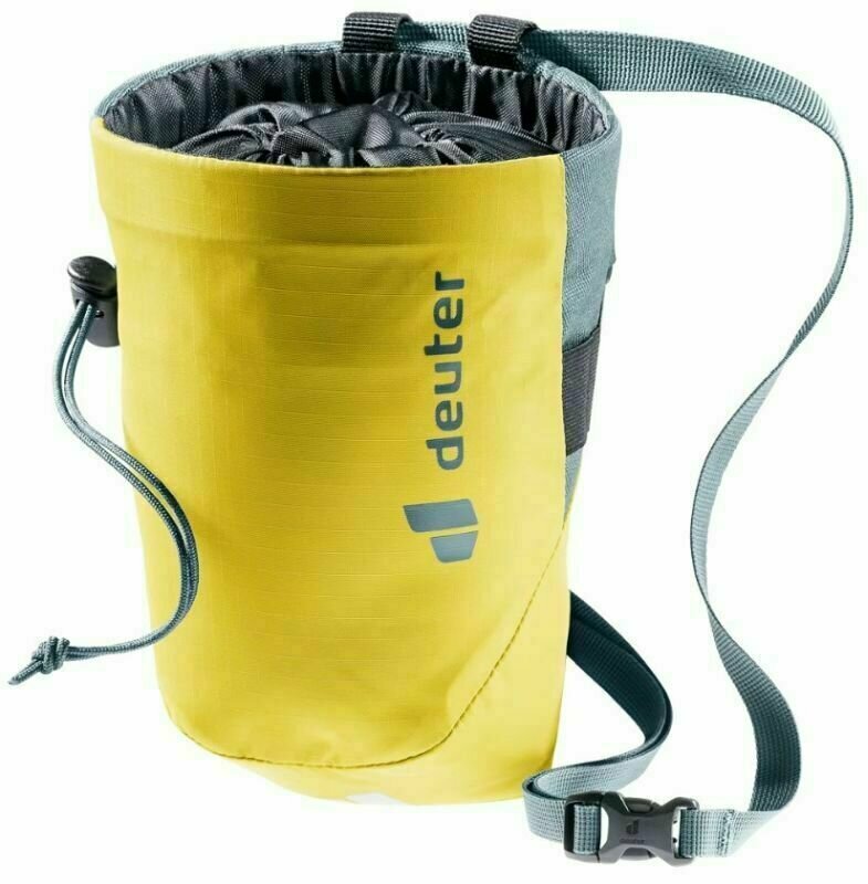 Bag and Magnesium for Climbing Deuter Gravity Chalk Bag II L Chalk Bag Corn/Teal
