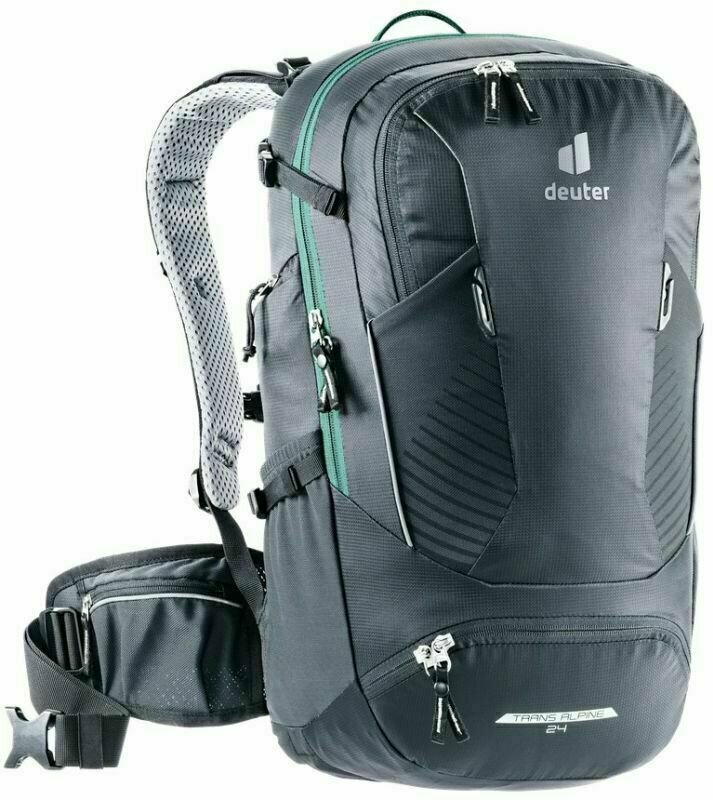 Cycling backpack and accessories Deuter Trans Alpine 24 Black/Turquoise Backpack