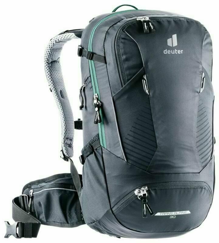 Cycling backpack and accessories Deuter Trans Alpine 30 Black/Turquoise Backpack