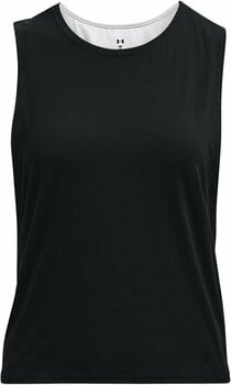 Fitness shirt Under Armour UA HydraFuse 2-in-1 Black/White/Black M Fitness shirt - 1