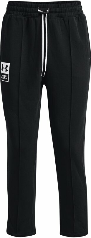 Fitness spodnie Under Armour Summit Knit Black/White/Black M Fitness spodnie